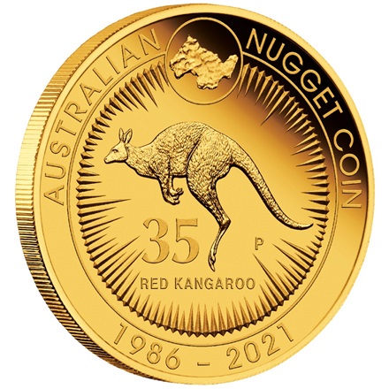 Gold Känguru 1 oz PP - 35. Jubiläum - 2021