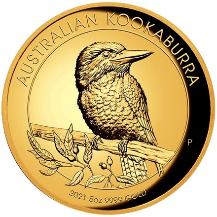 Gold Kookaburra 5 oz PP - High Relief 2021