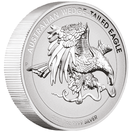 Silber Wedge Tailed Eagle 1 oz RP - High Relief 2021