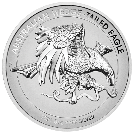 Silber Wedge Tailed Eagle 5 oz RP - High Relief 2021