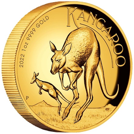 Gold Känguru 1 oz PP - High Relief 2022