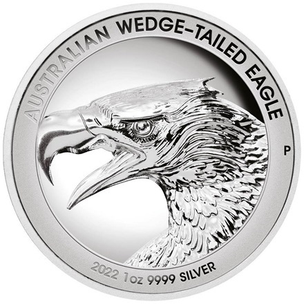 Silber Wedge Tailed Eagle 1 oz PP - High Relief 2022