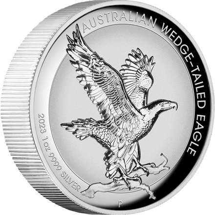 Silber Wedge Tailed Eagle 1 oz PP - Incused Relief 2023