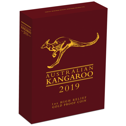 Gold Känguru 1 oz PP - High Relief 2019