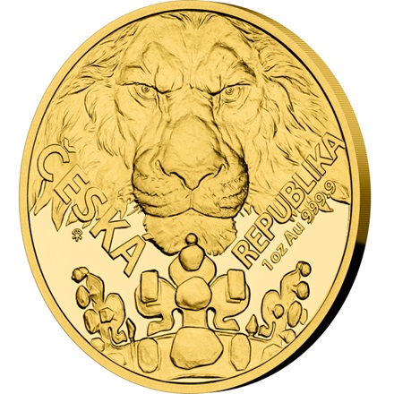 Gold Tschechischer Löwe 1 oz - PP - 2023 (inkl. Etui und COA)