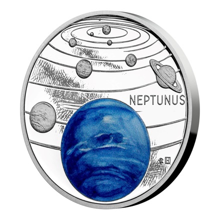 Silber Solar System 1 oz - Der Neptun (12.)