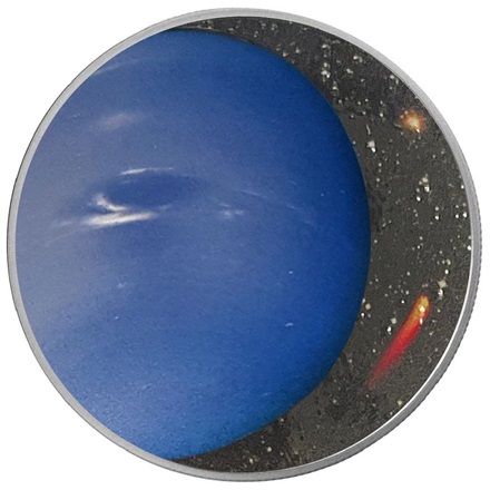 Silber 1 oz "Sonnensystem" 9. - Neptun PP - gewölbte Prägung 2022