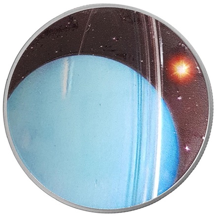 Silber 1 oz "Sonnensystem" 8. - Uranus PP - gewölbte Prägung 2022