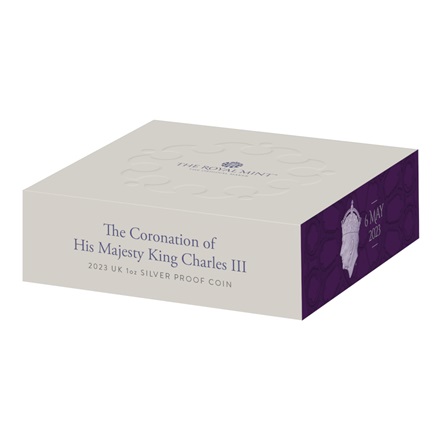 Silber King Charles III - Krönung 1 oz PP - The Royal Mint 2023