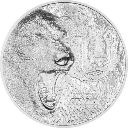 Silber Münzsatz 2 x 1 oz King of the North & South PP - Ultra High Relief