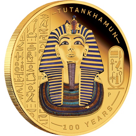 Gold Tutanchamun - 100. Jubiläum der Entdeckung 1 oz PP - coloriert 