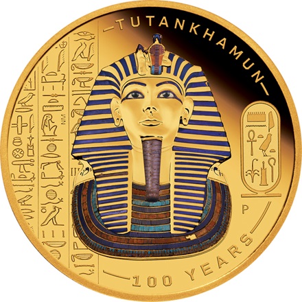 Gold Tutanchamun - 100. Jubiläum der Entdeckung 1 oz PP - coloriert 