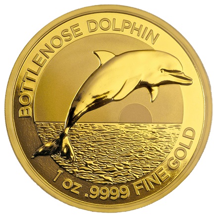 Gold Bottlenose Dolphin 1 oz - RAM 2019