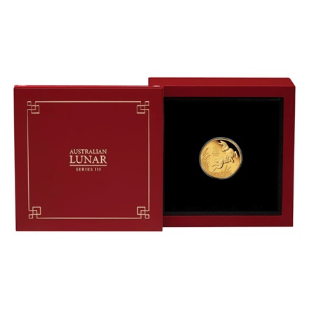 Gold Lunar III 1/10 oz Hase PP - Perth Mint 2023