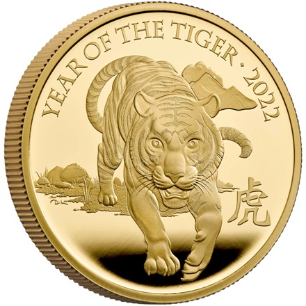 Gold 1 oz Lunar Tiger PP - Royal Mint 2022