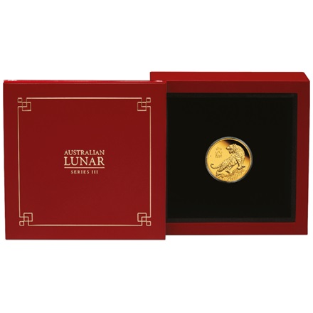 Gold Lunar III 1/10 oz Tiger PP - Perth Mint 2022