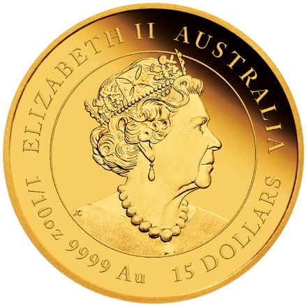 Gold Lunar III 1/10 oz Tiger PP - Perth Mint 2022