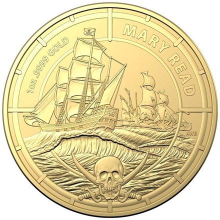 Gold Pirate Queens - Mary Read 1 oz - RAM 2022
