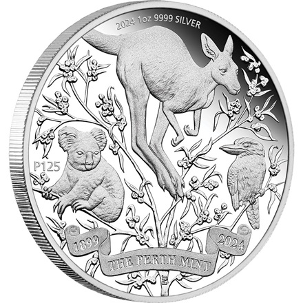 Silber The Perth Mint's 125th Anniversary 1 oz PP - 2024