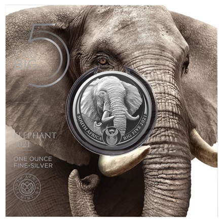 Silber Elefant 1 oz - Big Five Serie II - 2021