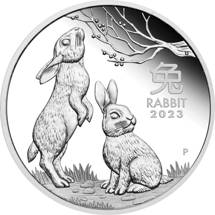 Silber Lunar III 3 Coin Set Hase PP - Perth Mint 2023