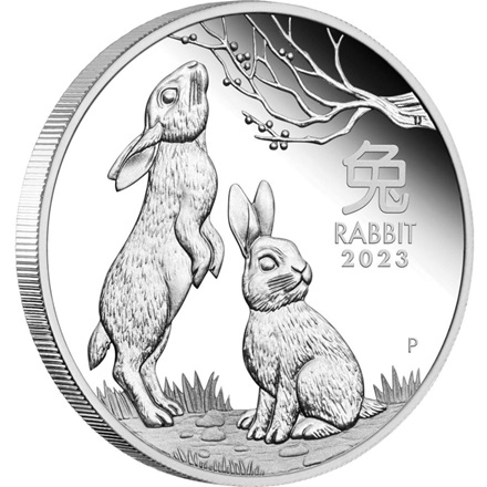 Silber Lunar III 3 Coin Set Hase PP - Perth Mint 2023