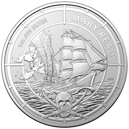 Silber Pirate Queens - Mary Read 1 oz - RAM