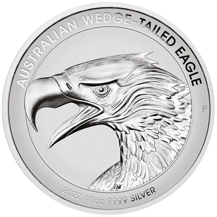 Silber Wedge Tailed Eagle 10 oz RP - High Relief 2022