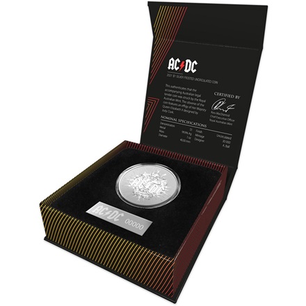 Silber 1 oz ACDC - Frosted Uncirculated - RAM 2021
