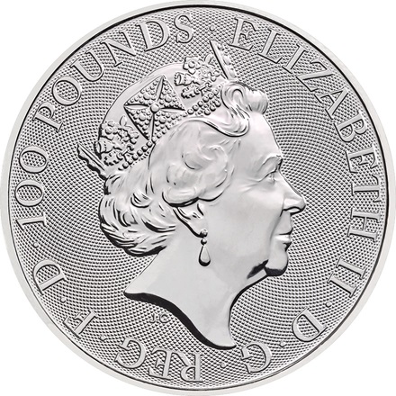 Platin The Queen's Beasts 1 oz - Completer Coin 2022