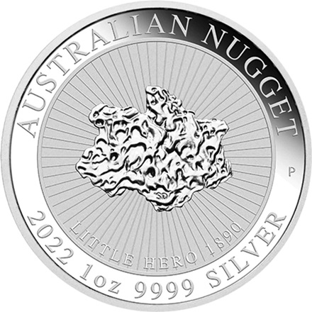 Silber Australian Nugget 1 oz - Little Hero 2022