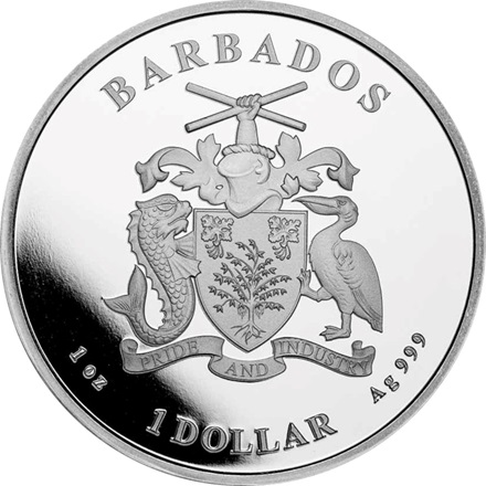 Silber Barbados Seahorse 1 oz - 2023