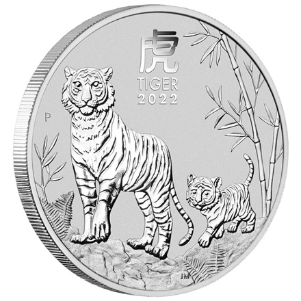 Silber Lunar III 1000 g - Tiger 2022
