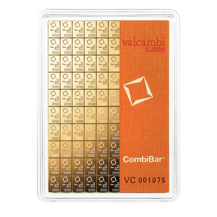 Gold CombiBar®  100 x 1 g - divers - LBMA zertifiziert 