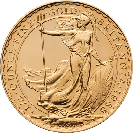 Gold Britannia 1/2 oz - diverse Jahrgänge
