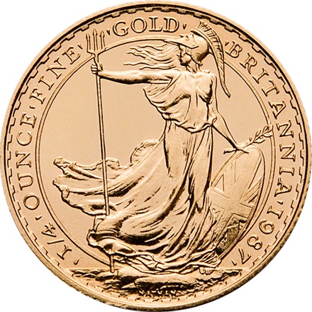 Gold Britannia 1/4 oz - diverse Jahrgänge