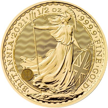 Gold Britannia 1/2 oz (24 Karat) - diverse Jahrgänge