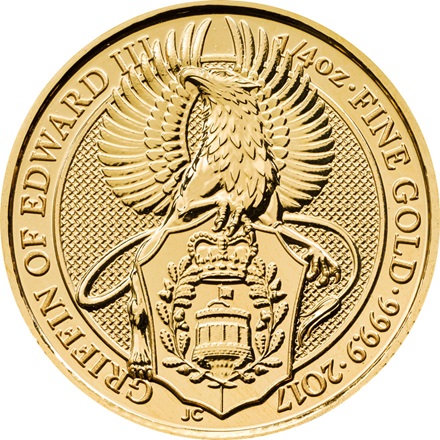 Gold The Griffin 1/4 oz - The Queen´s Beasts 2017