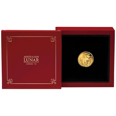 Gold Lunar III 1/4 oz Maus PP inkl. Box und COA