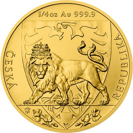 Gold Tschechischer Löwe 1/4 oz  - 2020
