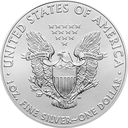 (Random year) 1 Oz silver Eagle United States  Back